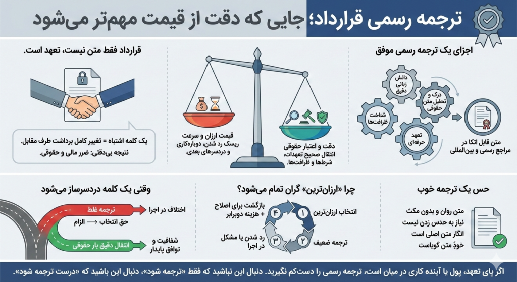 ترجمه رسمی قرارداد