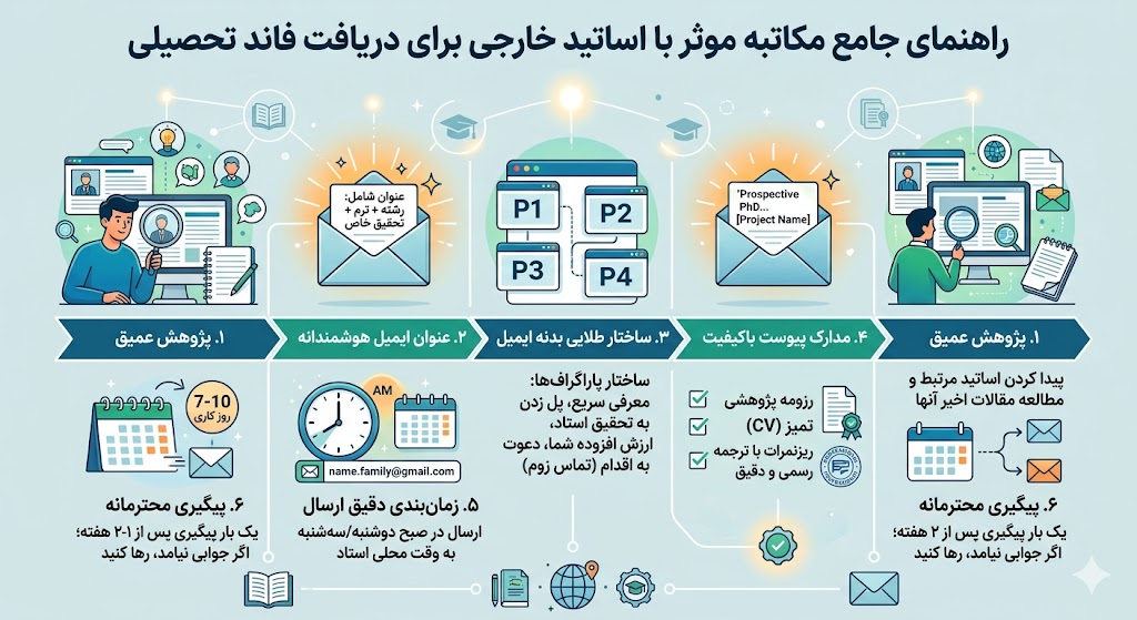 مکاتبه موثر با اساتید خارجی