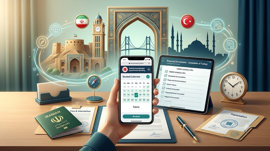 وقت کنسولگری ترکیه در تبریز