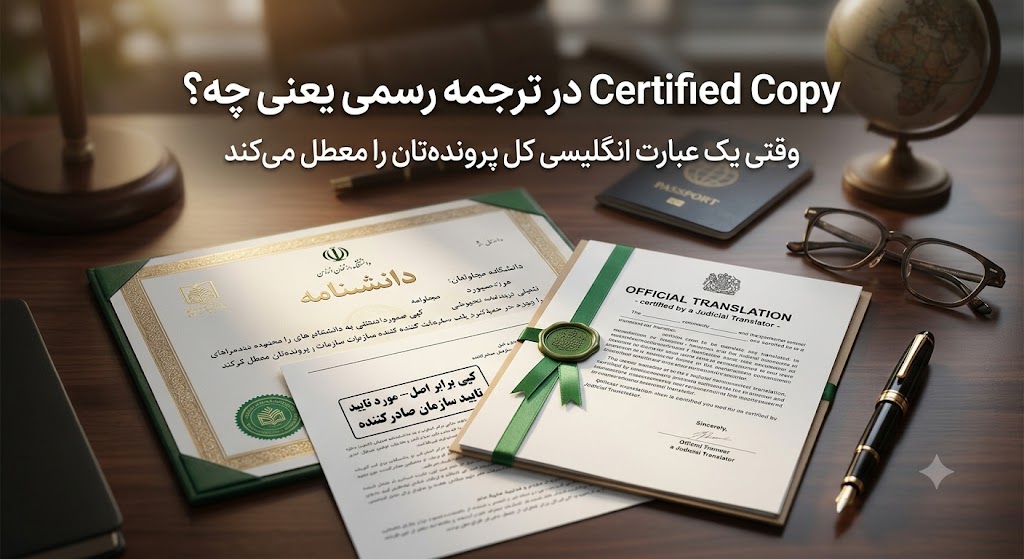 Certified Copy در ترجمه رسمی