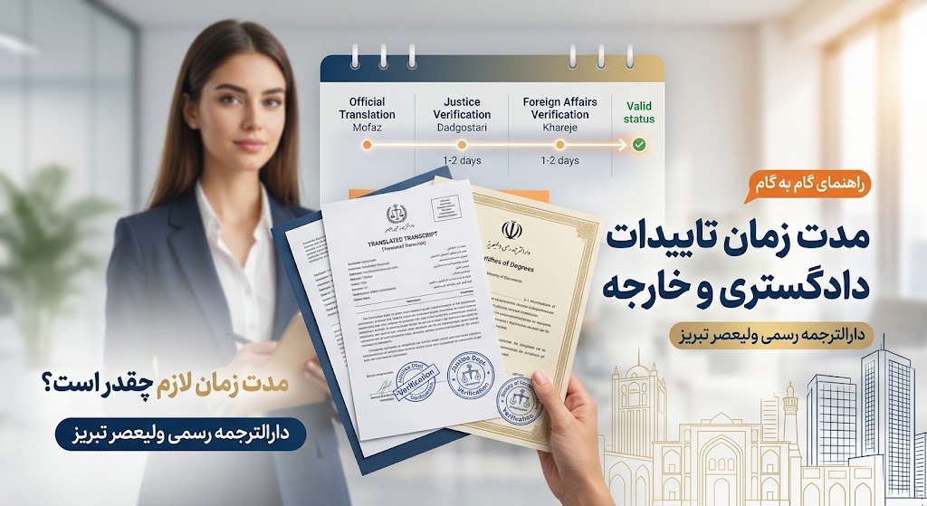 مدت زمان لازم برای تاییدات